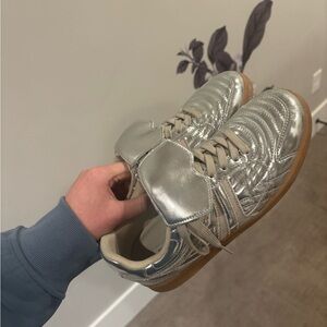 Steve Madden Silver Sneakers